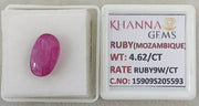 4.62/CT Natural Ruby Stone with Govt. Lab Certificate-15909S205593
