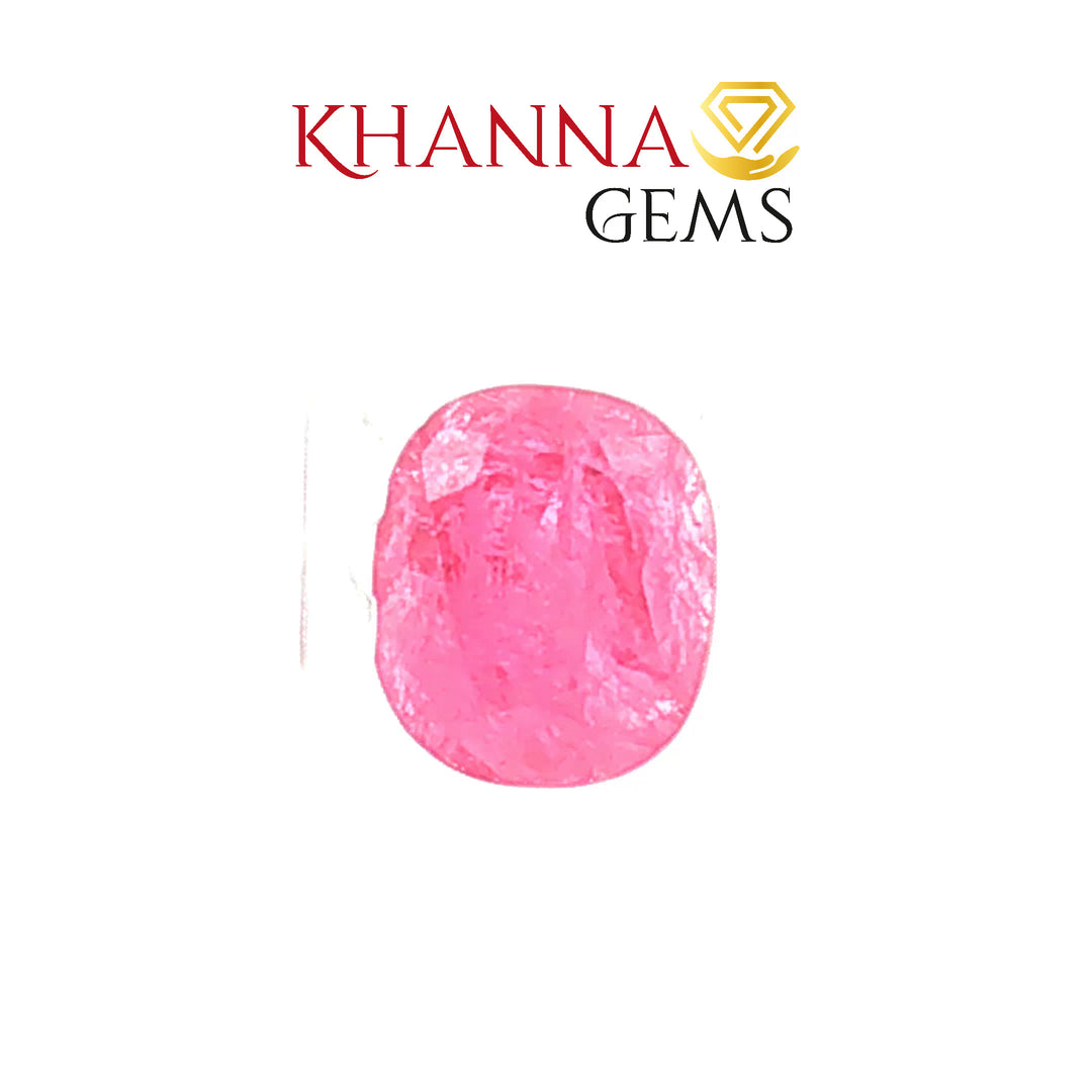3.88/CT Natural Tajikistan Ruby Stone with Govt. Lab Certificate-15143S202641