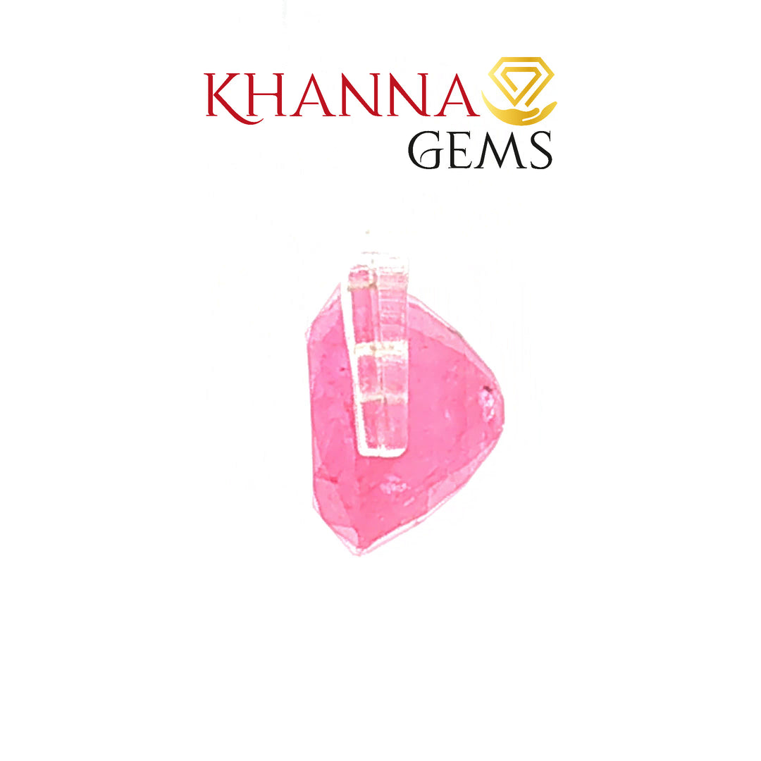 3.88/CT Natural Tajikistan Ruby Stone with Govt. Lab Certificate-15143S202641