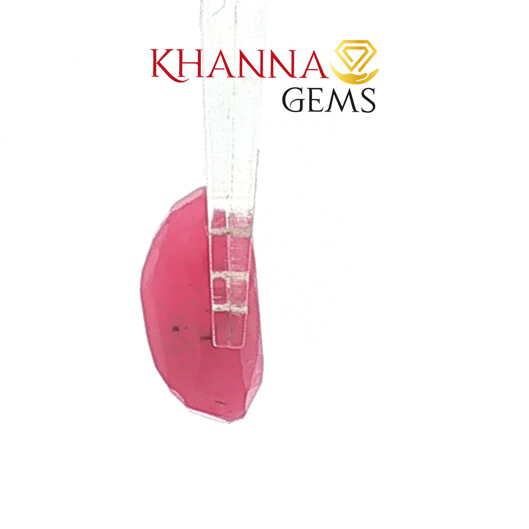 5.79/CT Natural Tanzania Ruby Stone with Govt. Lab Certificate-16140S206365