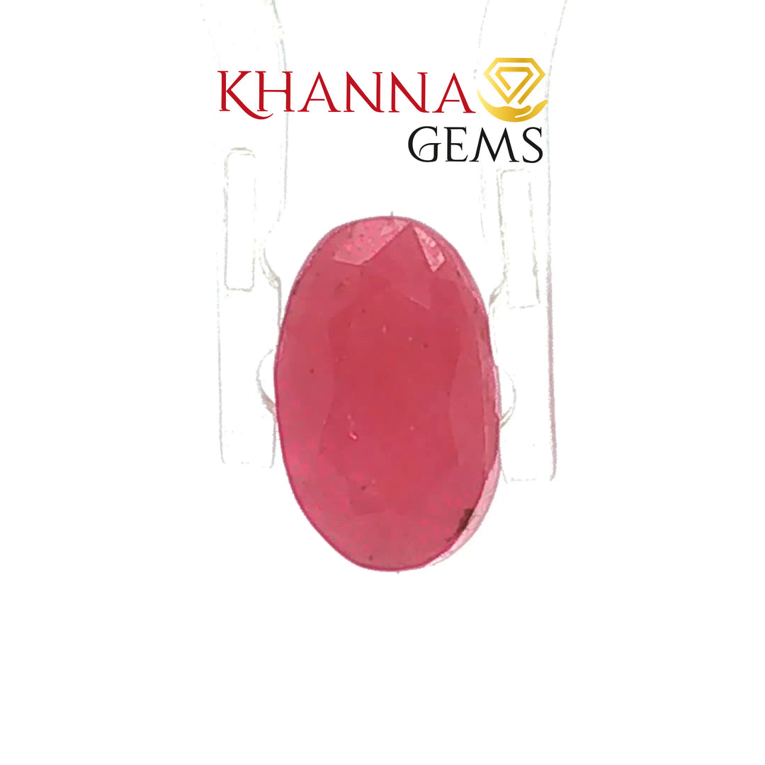 3.7/CT Natural Tanzania Ruby Stone with Govt. Lab Certificate-16140S206366