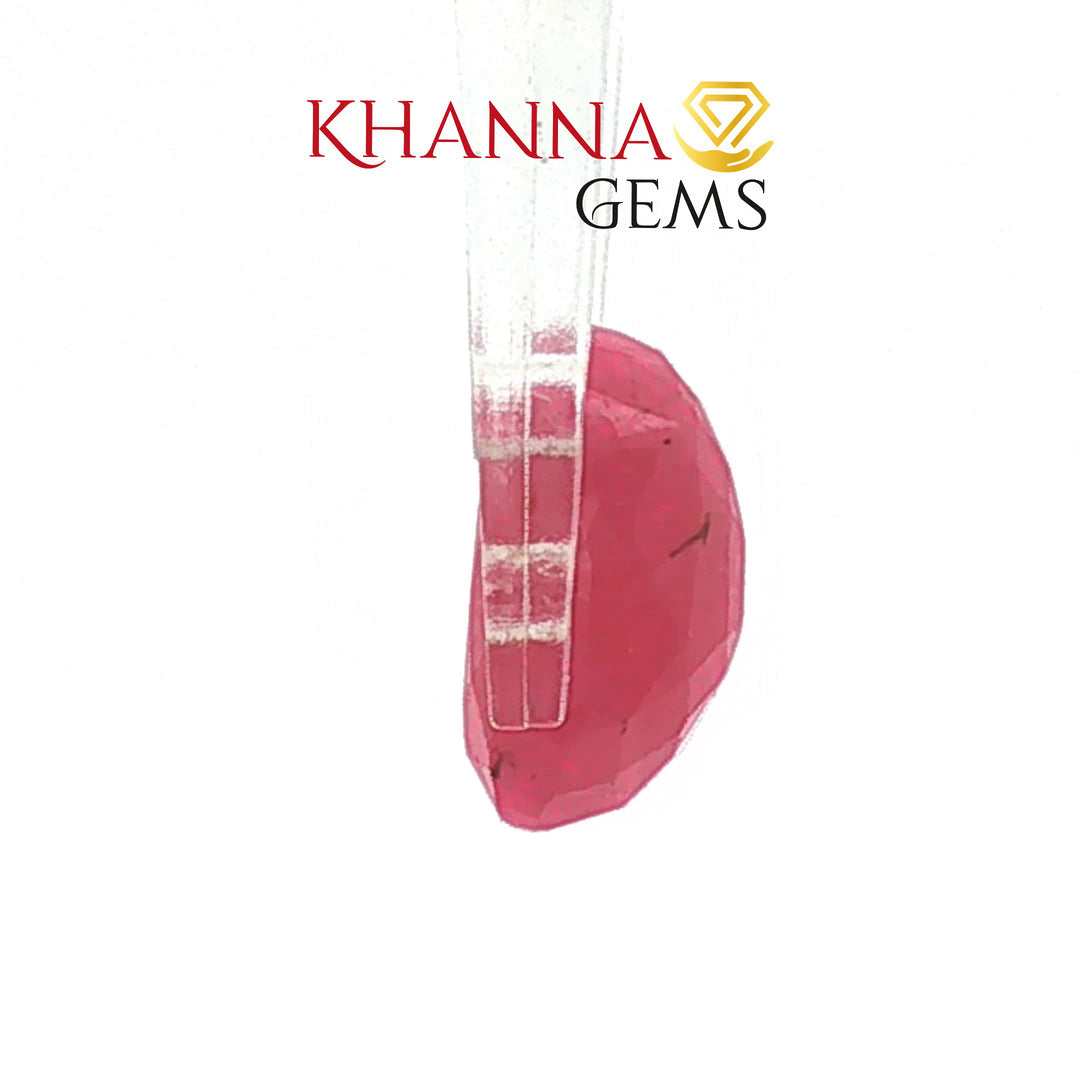 3.7/CT Natural Tanzania Ruby Stone with Govt. Lab Certificate-16140S206366