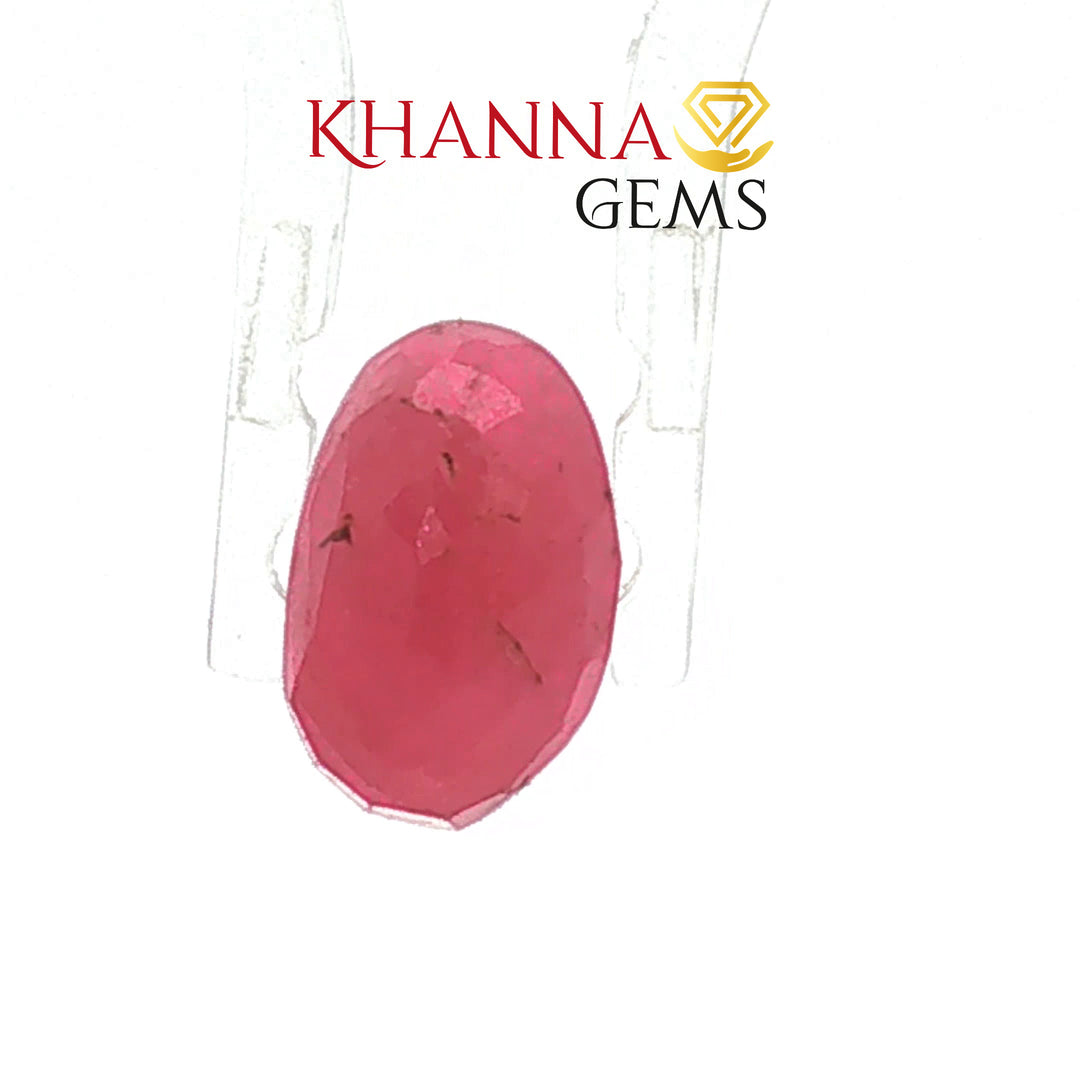 3.7/CT Natural Tanzania Ruby Stone with Govt. Lab Certificate-16140S206366