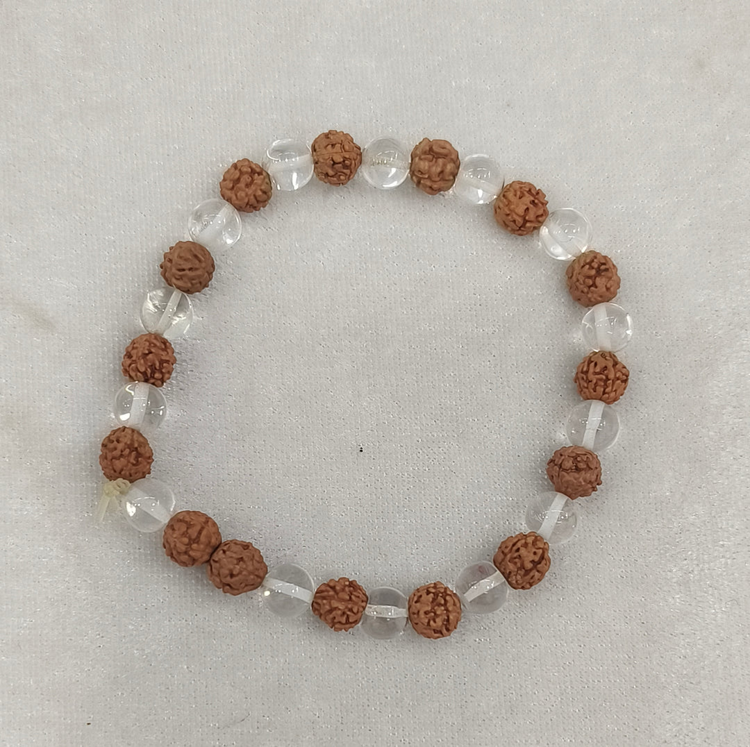 RUDRAKSHA SPHATIK BRACELET