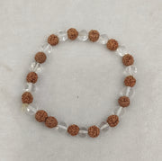 RUDRAKSHA SPHATIK BRACELET