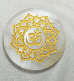 Load image into Gallery viewer, SELENITE CHARGING ROUND PLATE  OM 12
