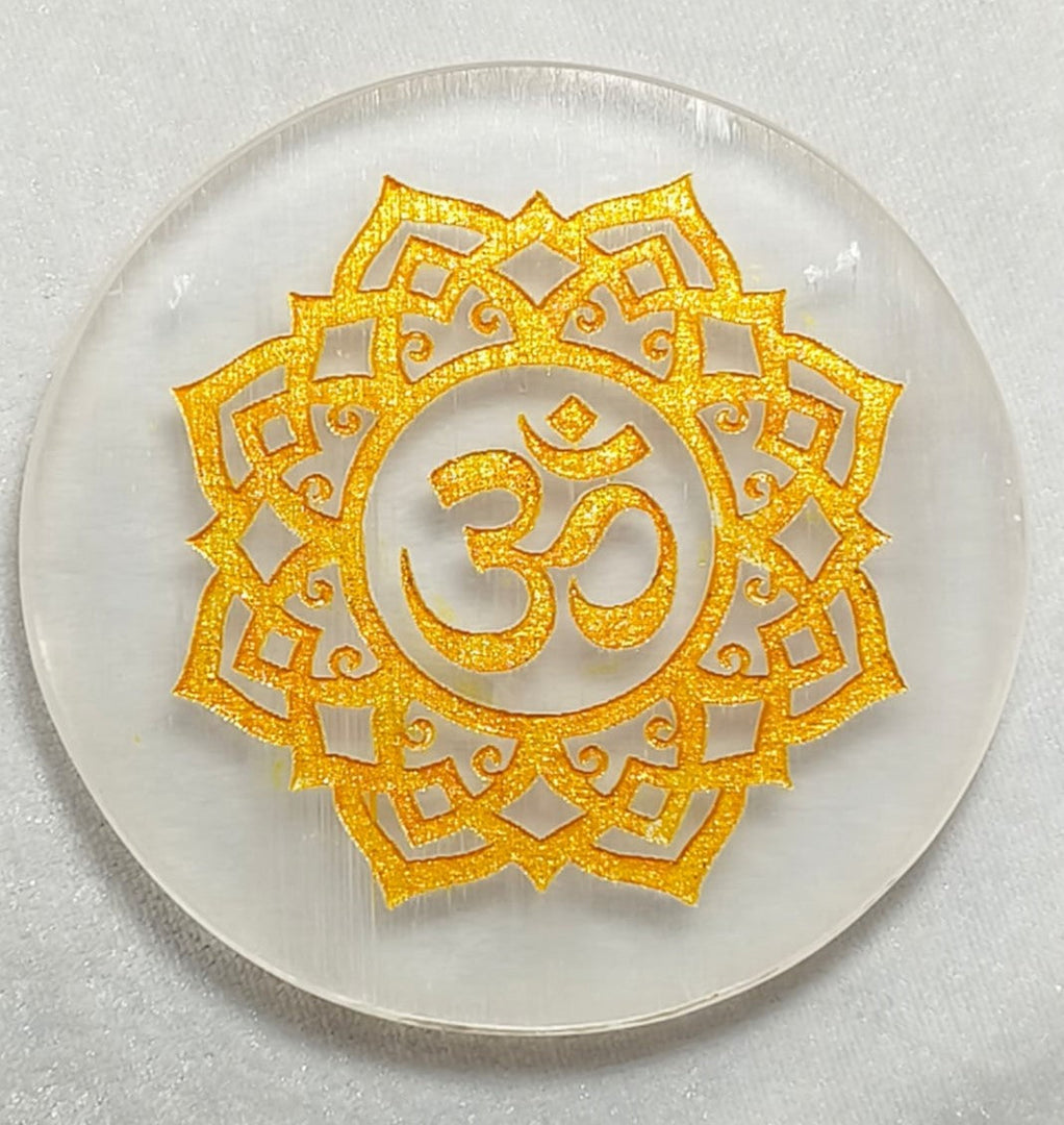 SELENITE CHARGING ROUND PLATE OM 4