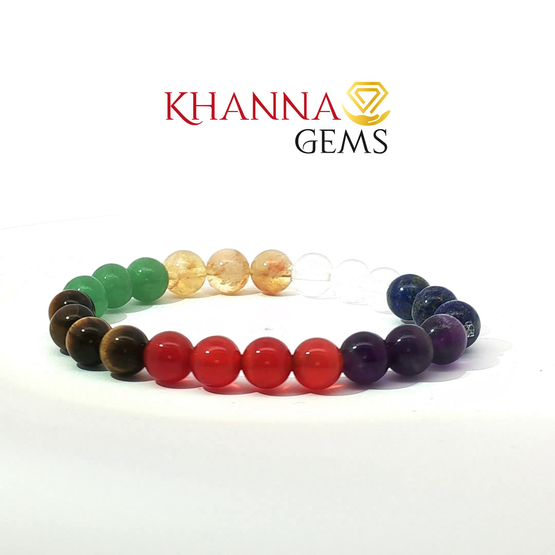 Natural Seven Chakra Bracelet (A)