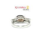 Load image into Gallery viewer, 2.69/GM  SMOKY TOPAZ ZIRCON RING Earrings - G0602