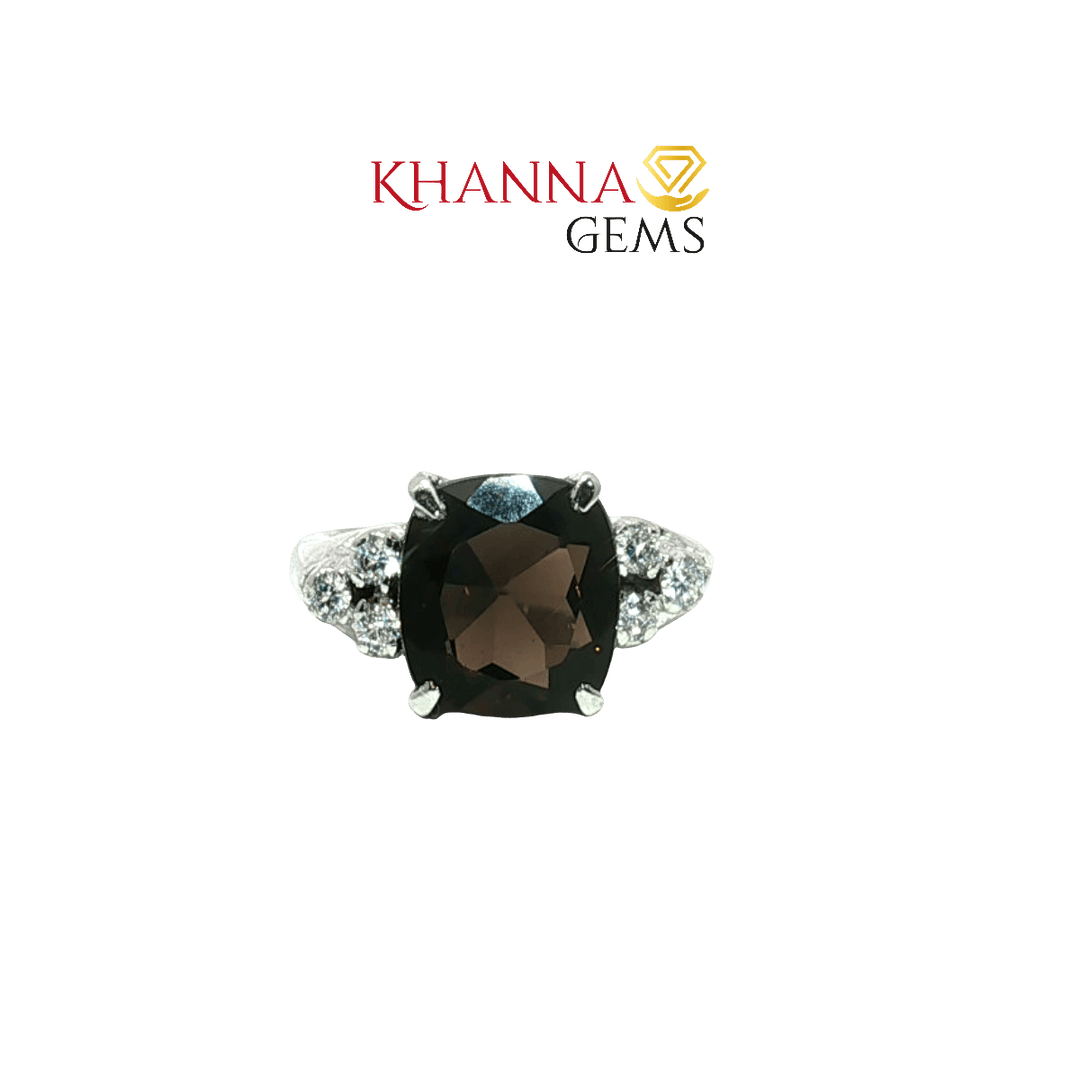 4.31/GM  SMOKY ZIRCON RING Earrings - G0552