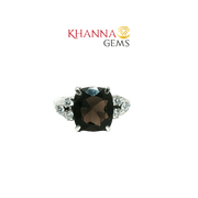 4.31/GM  SMOKY ZIRCON RING Earrings - G0552