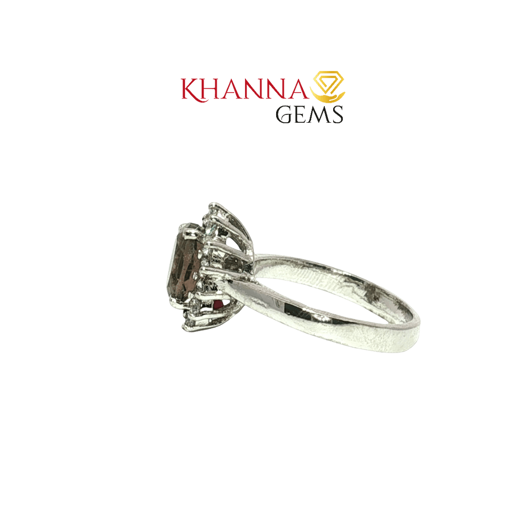 3.57/GM  SMOKY ZIRCON RING Earrings - G0554