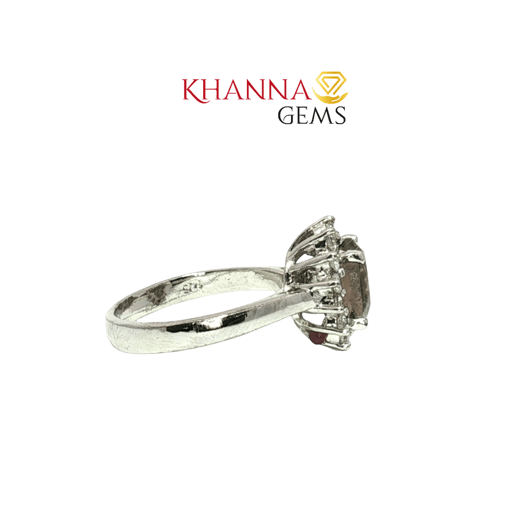 3.57/GM  SMOKY ZIRCON RING Earrings - G0554