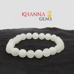 Load image into Gallery viewer, Natural White Snow Jade Bracelet