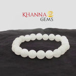 Load image into Gallery viewer, Natural White Snow Jade Bracelet