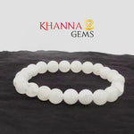 Load image into Gallery viewer, Natural White Snow Jade Bracelet