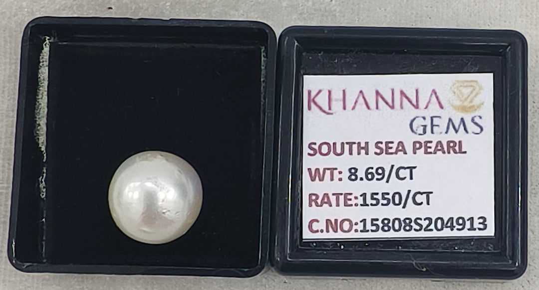 8.69/CT Natural South Sea Pearl With Lab Certificate-15808S204913