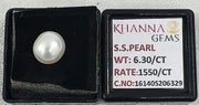 6.3/CT Natural South Sea Pearl With Lab Certificate-16140S206329