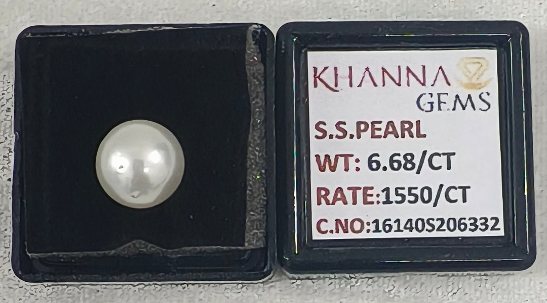 6.68/CT Natural South Sea Pearl With Lab Certificate-16140S206332