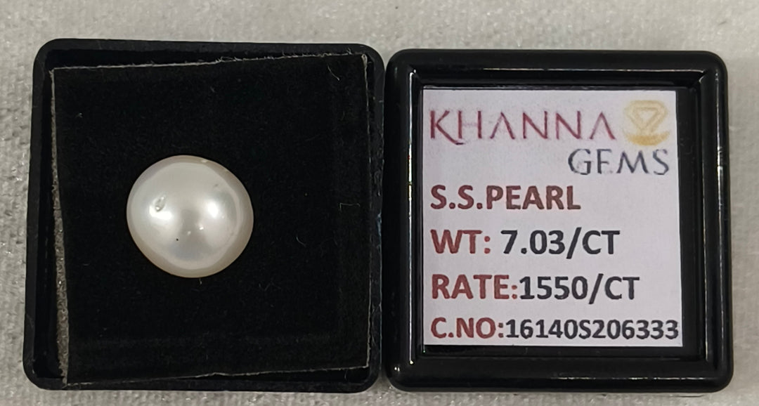 7.03/CT Natural South Sea Pearl With Lab Certificate-16140S206333