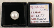 6.67/CT Natural South Sea Pearl With Lab Certificate-16140S206335