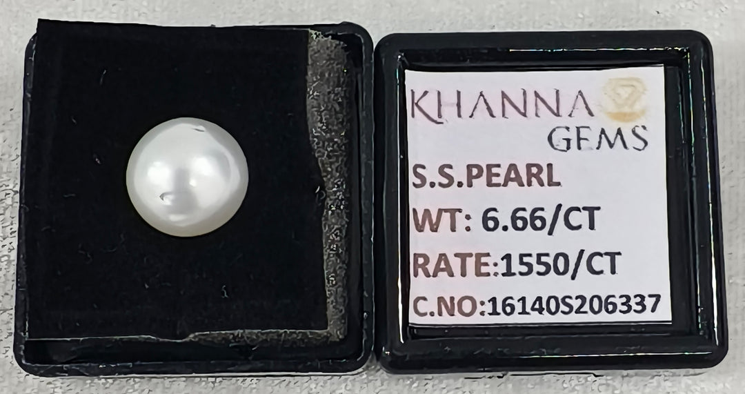 6.66/CT Natural South Sea Pearl With Lab Certificate-16140S206337
