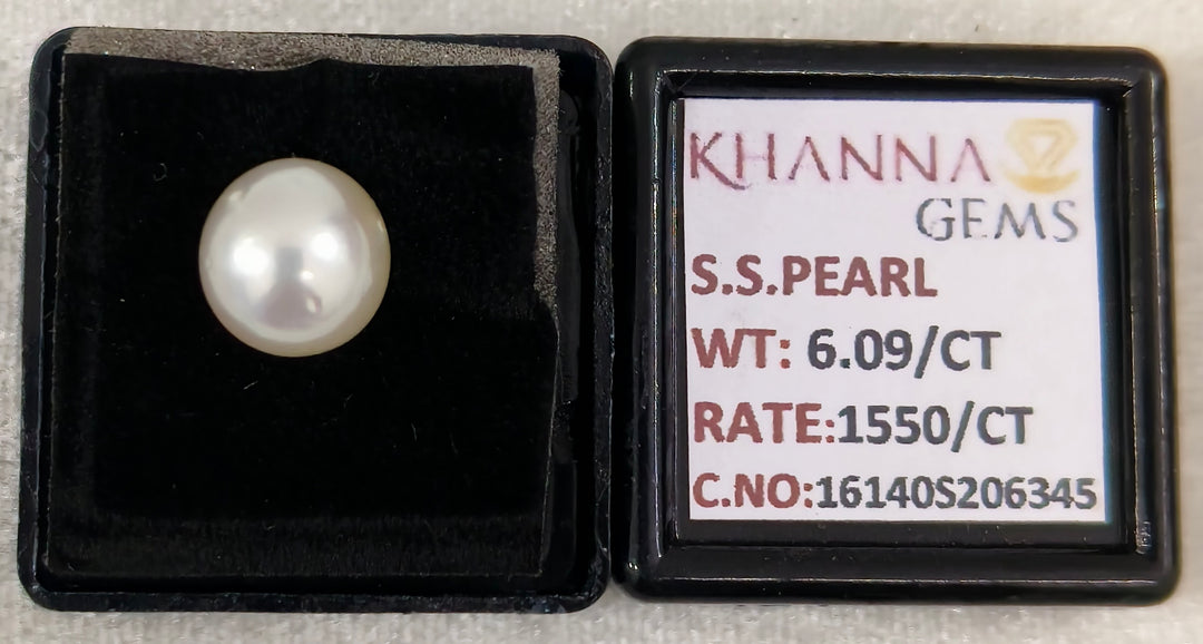 6.09/CT Natural South Sea Pearl With Lab Certificate-16140S206345