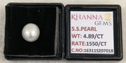 4.89/CT Natural South Sea Pearl With Lab Certificate-16311S207018