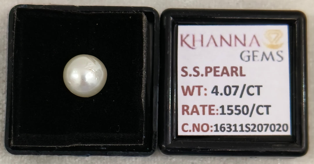 4.07/CT Natural South Sea Pearl With Lab Certificate-16311S207020