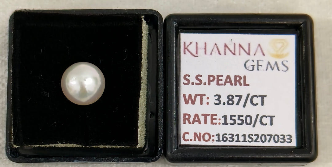 3.87/CT Natural South Sea Pearl With Lab Certificate-16311S207033