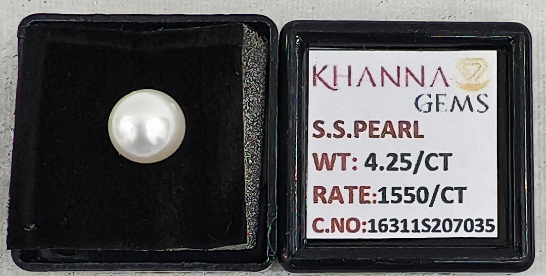 4.25/CT Natural South Sea Pearl With Lab Certificate-16311S207035