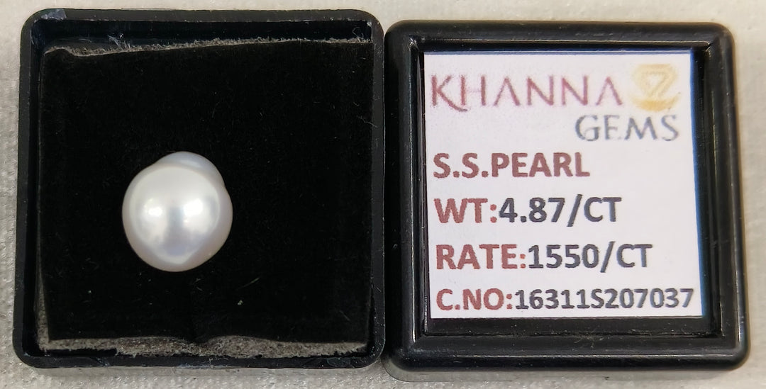 4.87/CT Natural South Sea Pearl With Lab Certificate-16311S207037