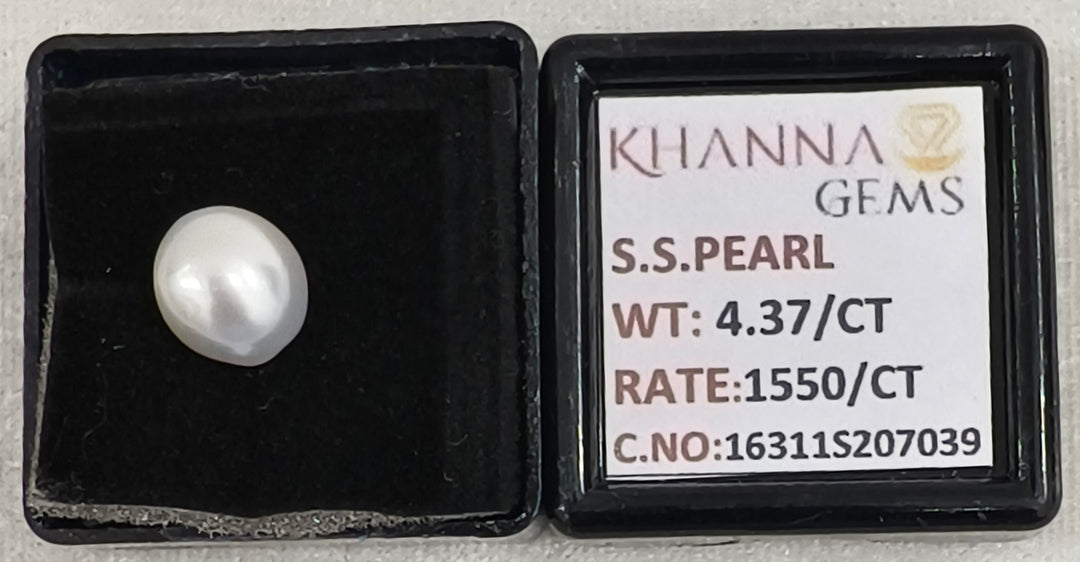4.37/CT Natural South Sea Pearl With Lab Certificate-16311S207039