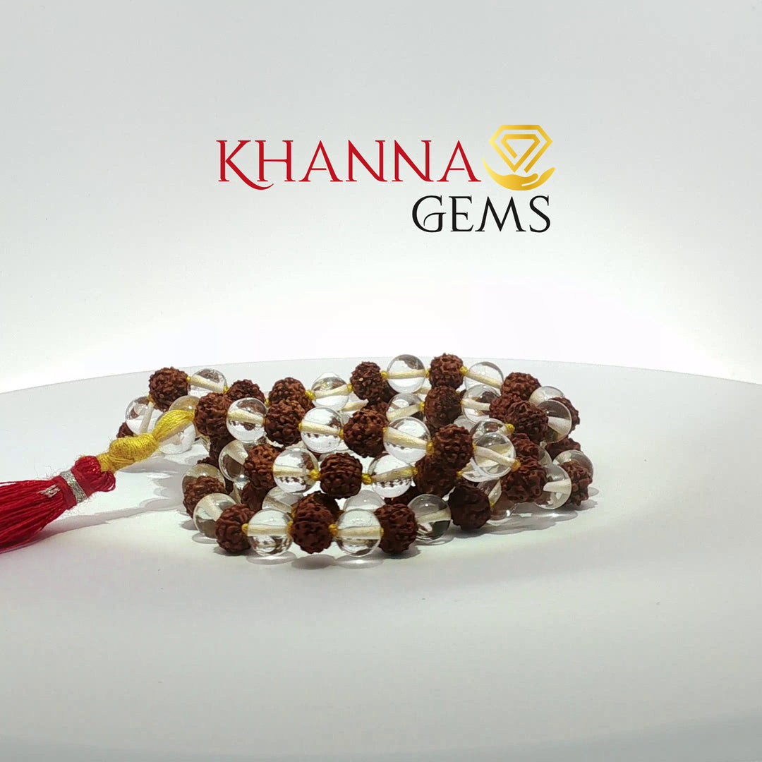 SPHATIK RUDRAKSHA MALA - KG01