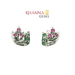 Load image into Gallery viewer, 3.40/GM Royal Spin Onyx Earrings - G0057