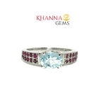 Load image into Gallery viewer, 3.60/GM  SPIN BLUE TOPAZ RING Earrings - G0555