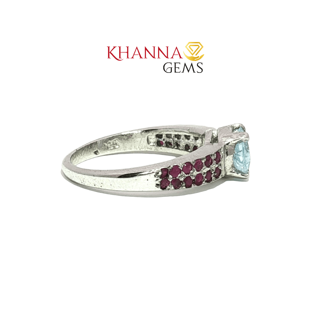 3.60/GM  SPIN BLUE TOPAZ RING Earrings - G0555