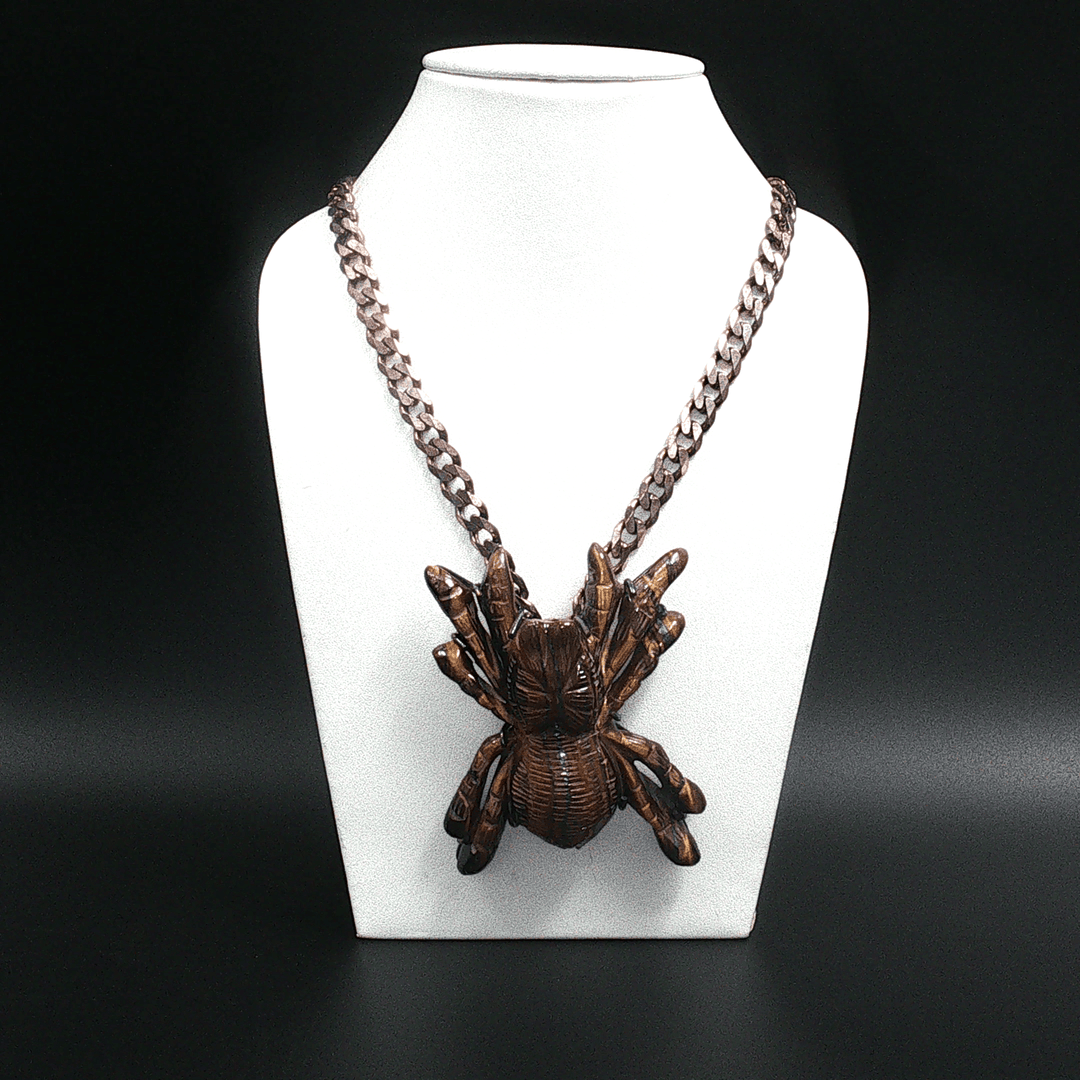 237.3/GM Tiger Eye Spider Carved Gemstone-13798S197690
