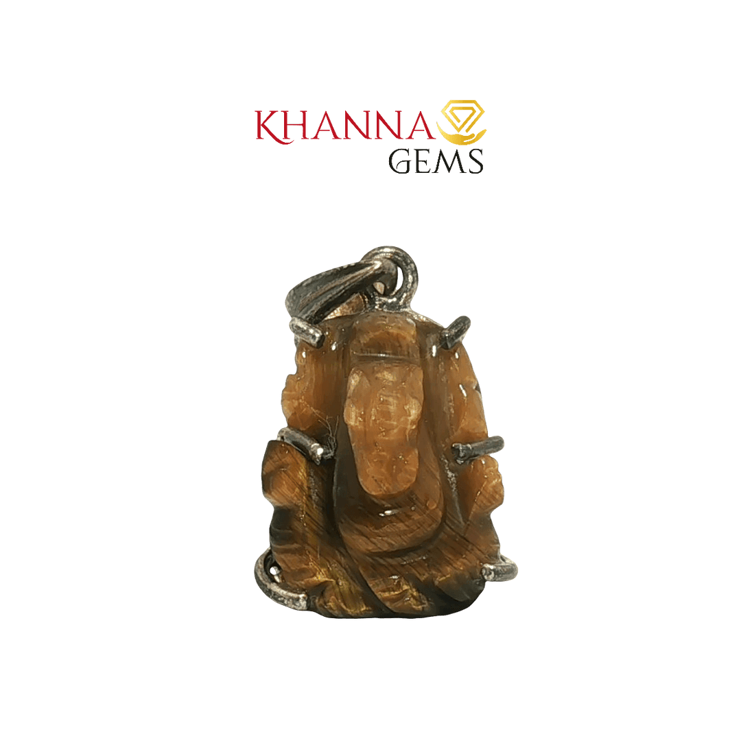 7.63/GM TIGER EYE GANESHA JI - N 205