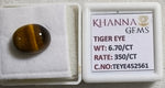 Load image into Gallery viewer, 6.70/CT Tiger Eye with Govt. Lab Certificate-452561
