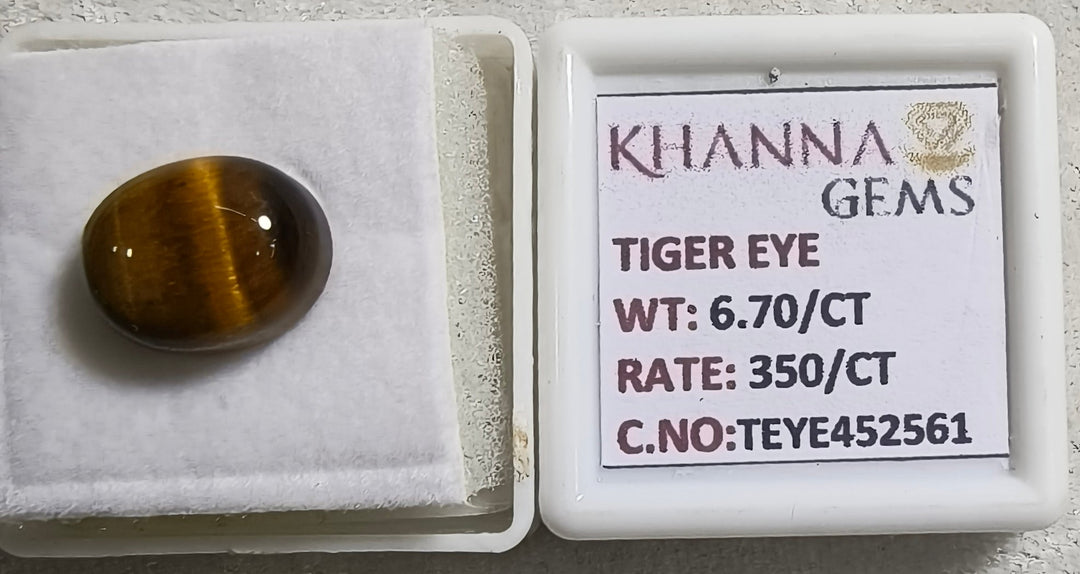 6.70/CT Tiger Eye with Govt. Lab Certificate-452561
