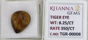 8.25/CT Tiger Eye with Govt. Lab Certificate-TGR00008