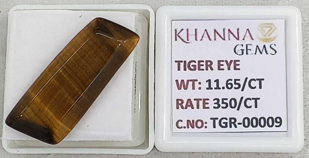 11.65/CT Tiger Eye with Govt. Lab Certificate-TGR00009