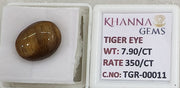 7.9/CT Tiger Eye with Govt. Lab Certificate-TGR00011