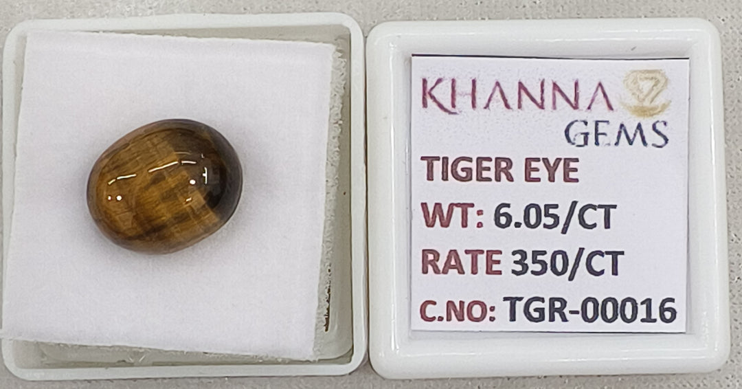 6.06/CT Tiger Eye with Govt. Lab Certificate-TGR00016