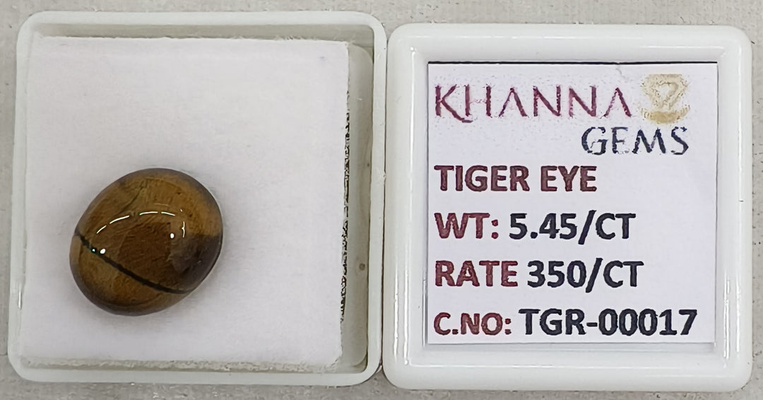 5.45/CT Tiger Eye with Govt. Lab Certificate-TGR00017