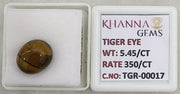 5.45/CT Tiger Eye with Govt. Lab Certificate-TGR00017