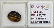 6.5/CT Tiger Eye with Govt. Lab Certificate-TGR00025