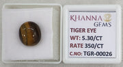 5.3/CT Tiger Eye with Govt. Lab Certificate-TGR00026