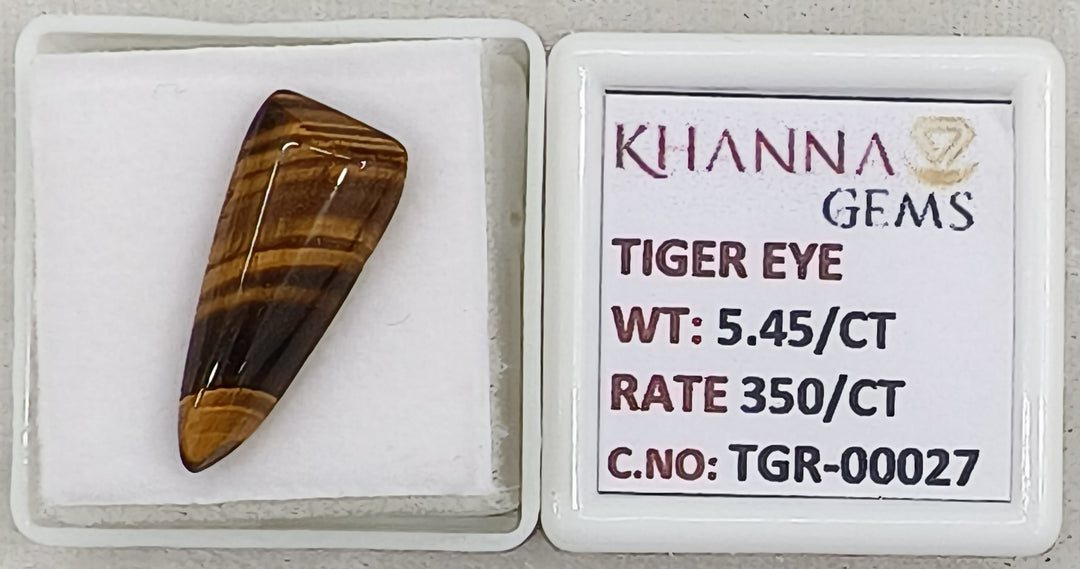 5.45/CT Tiger Eye with Govt. Lab Certificate-TGR00027